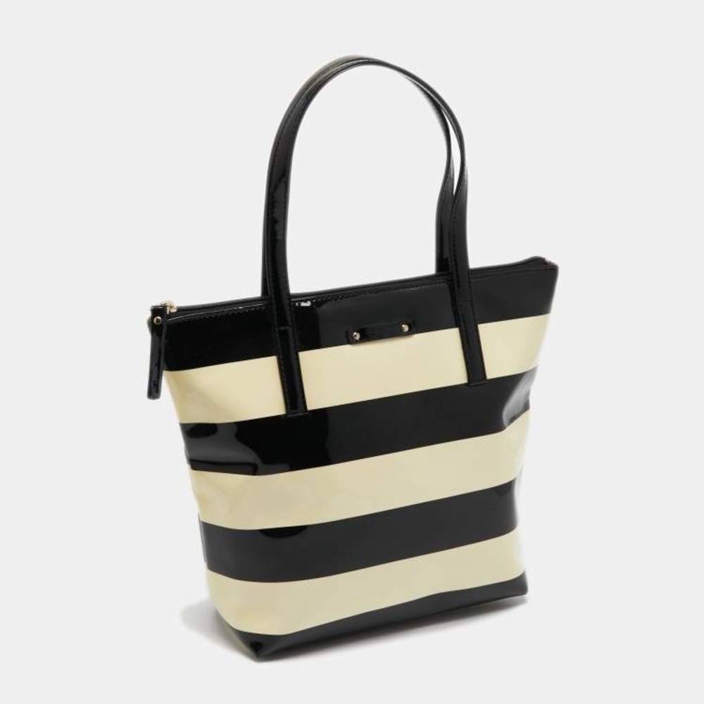 ✨HP✨ Kate Spade black and White Striped Mini tote